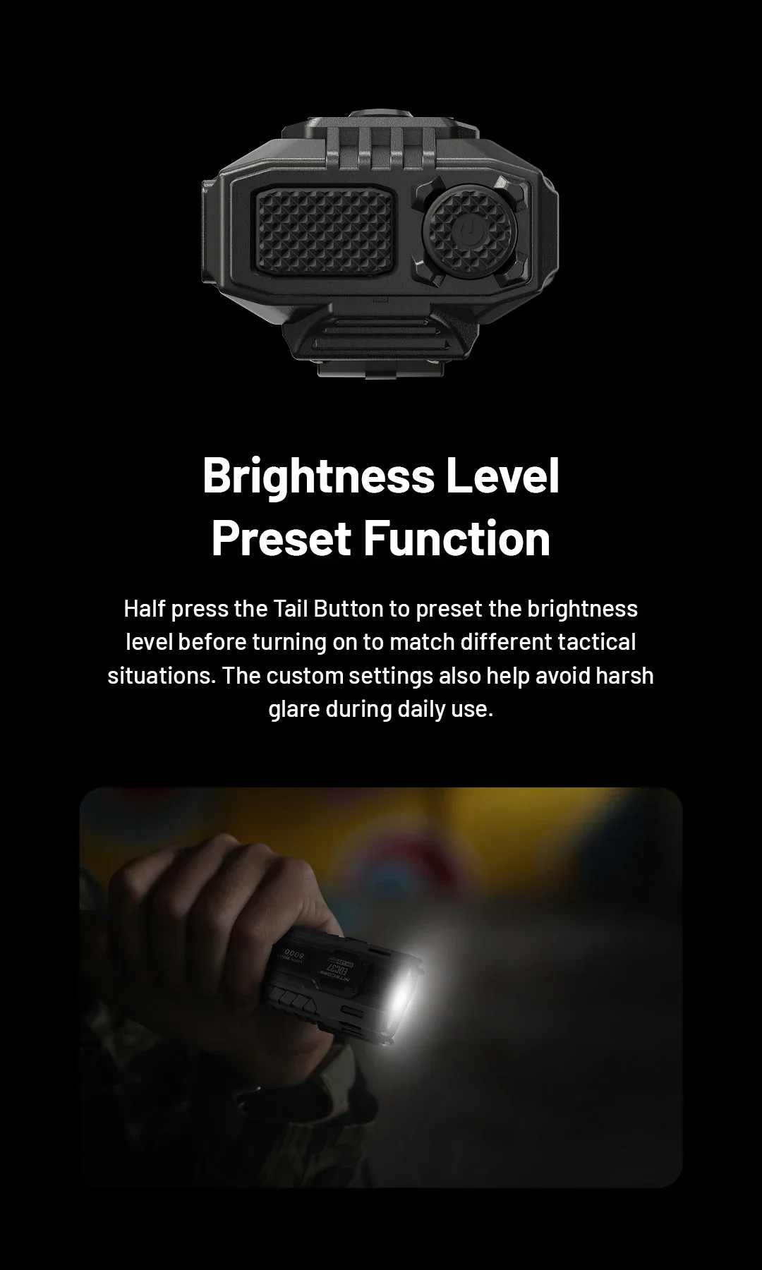 NITECORE EDC37 8000 lumens Strong light Ultimate Tactical EDC Flashlight