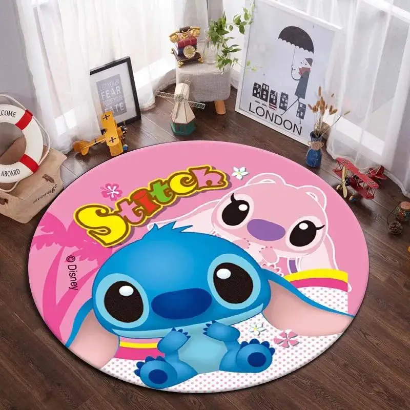 Disney Kawaii Stitch Anime mata Cartoon dywanik dywanik do salonu sypialnia dla dziewczynek pokój dziecięcy wystrój pokoju dziecięcego