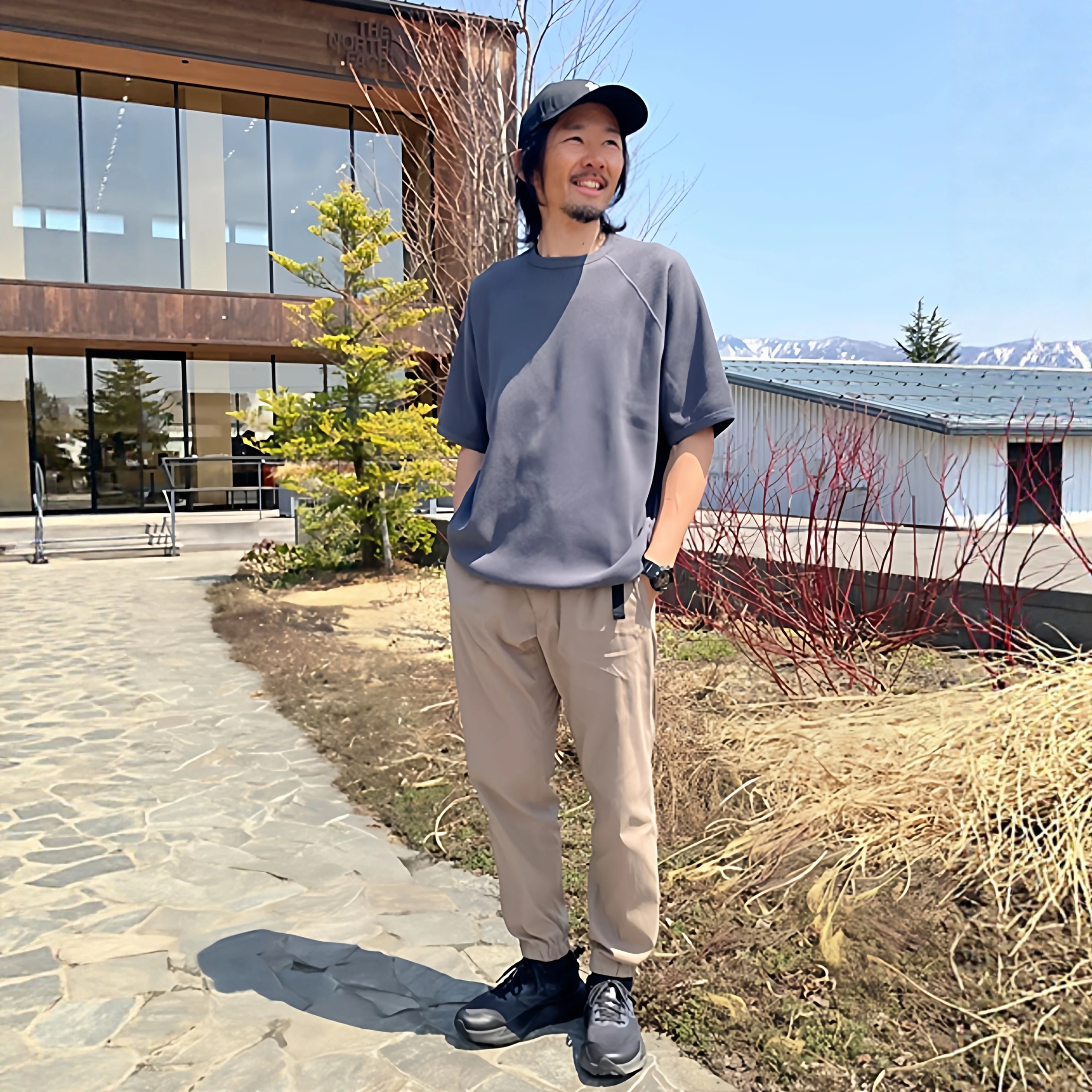 

Outdoor Men's Lightweight Elastic Hiking Pants GDW Japanese Sle Autumn Long Tapered Resistant to Tear And Wear