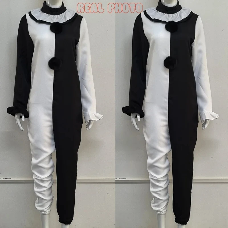 

✠2026✠ Art The Clown Cosplay Movie Terrifier 2 Art The Clown Cosplay Costume Jumpsuit Mask Halloween Costumes Mask for Men Wome✠