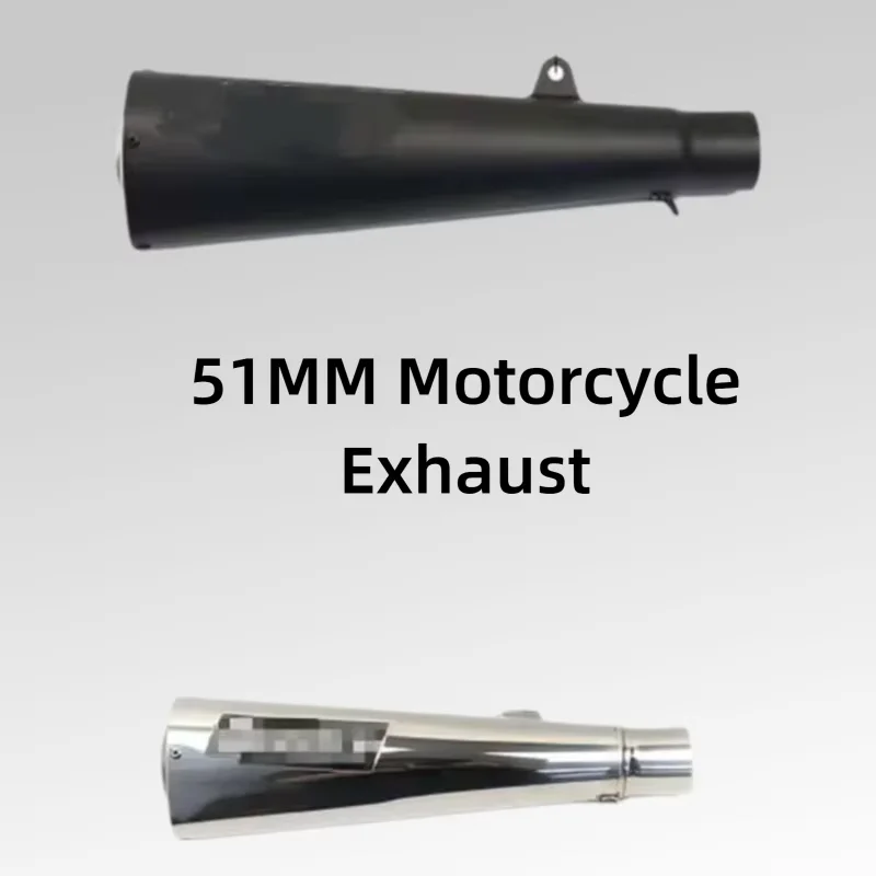 Motorcycle Exhaust Muffler 51MM Racing Exhausts Pipe Kit Tail Tube For GSX1300R CBR600RR FZ6N ZX4RR MT07 RS457 G310RR NX500