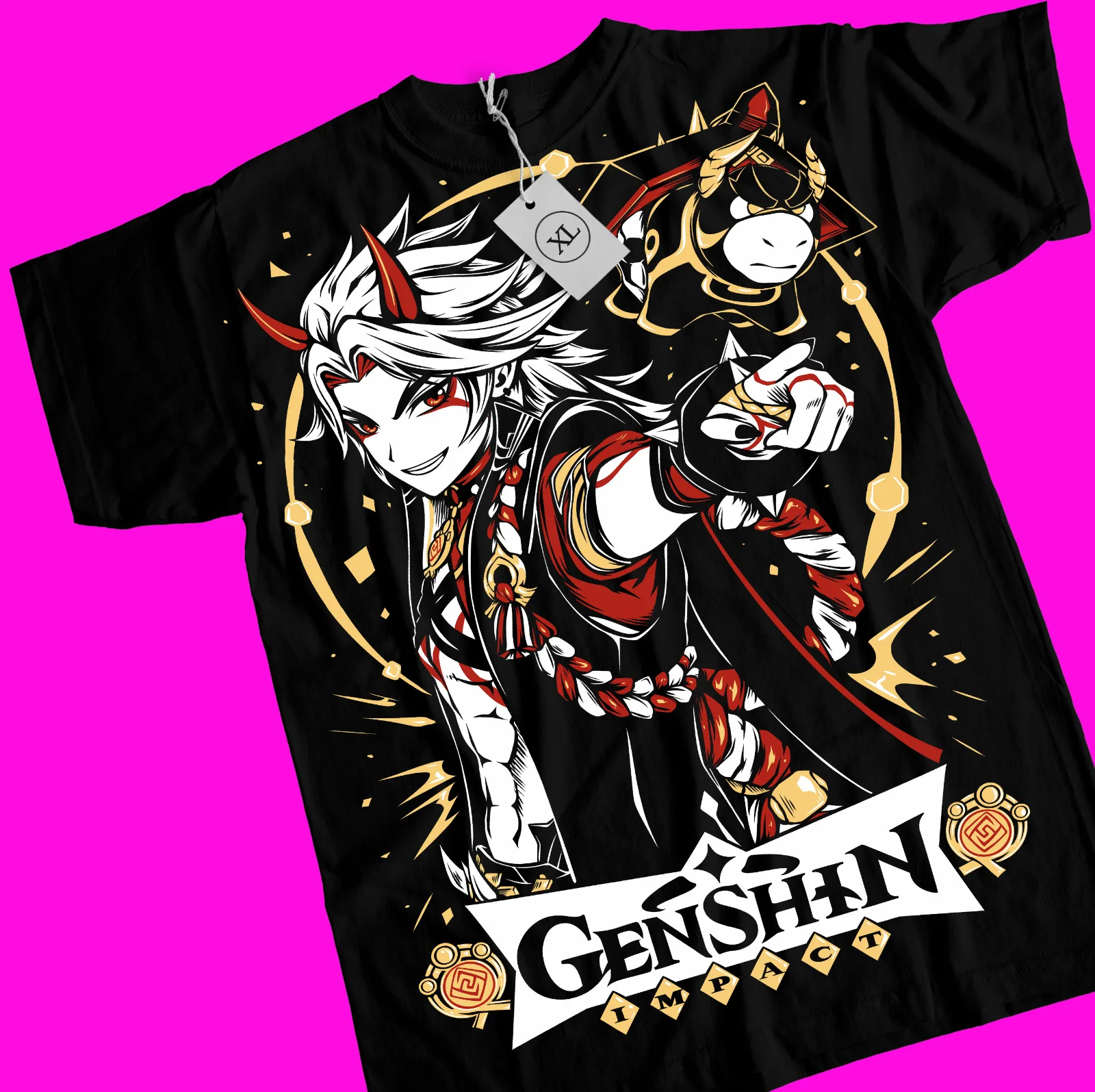 

itto T-shirt Genshin Impact T-Shirt Anime Manga Graphic Tee All Size s to 5xl