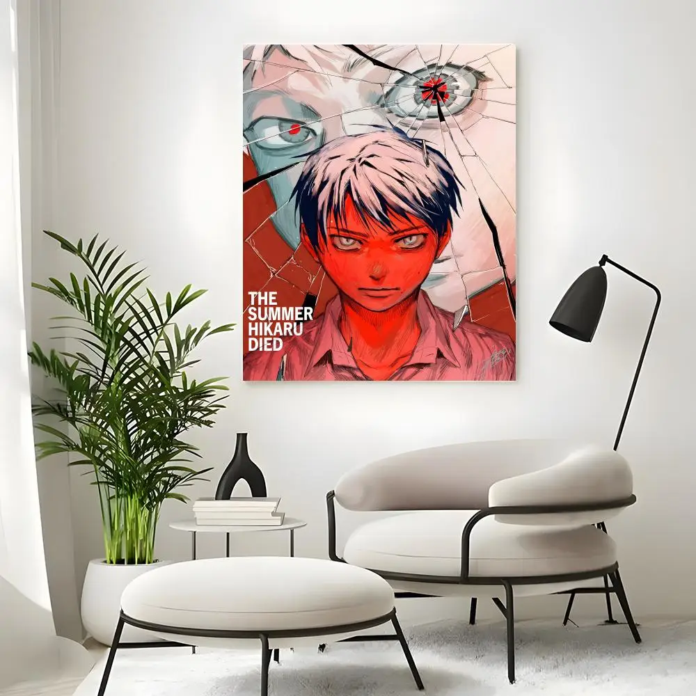 Manga The Summer Hikaru Died Poster, selbstklebender Kunst-Aufkleber aus wasserfestem Papier, Kaffeehaus, Bar, Zimmer, Wanddekoration – Detail 21