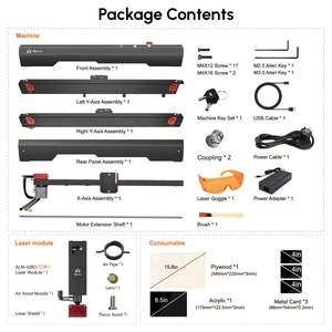 Algolaser-Alpha, 10 Brülör, Lazer Kesici, Lazer-20000mm kendim, Şu an için, DİY Araçları, Ev Yapımı İş, DİY, Ahşap, Metal, Akrilik, deri, Deri Makinedeki en iyi 10 satış, lazer 60x40-no. 9