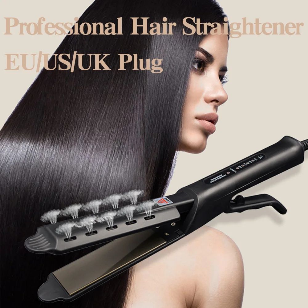 

SAHE Hair Straightener Four-gear Temperature Adjustment Ceramic Tourmaline Ionic Flat Iron Widen Panel Professional Styling Tool