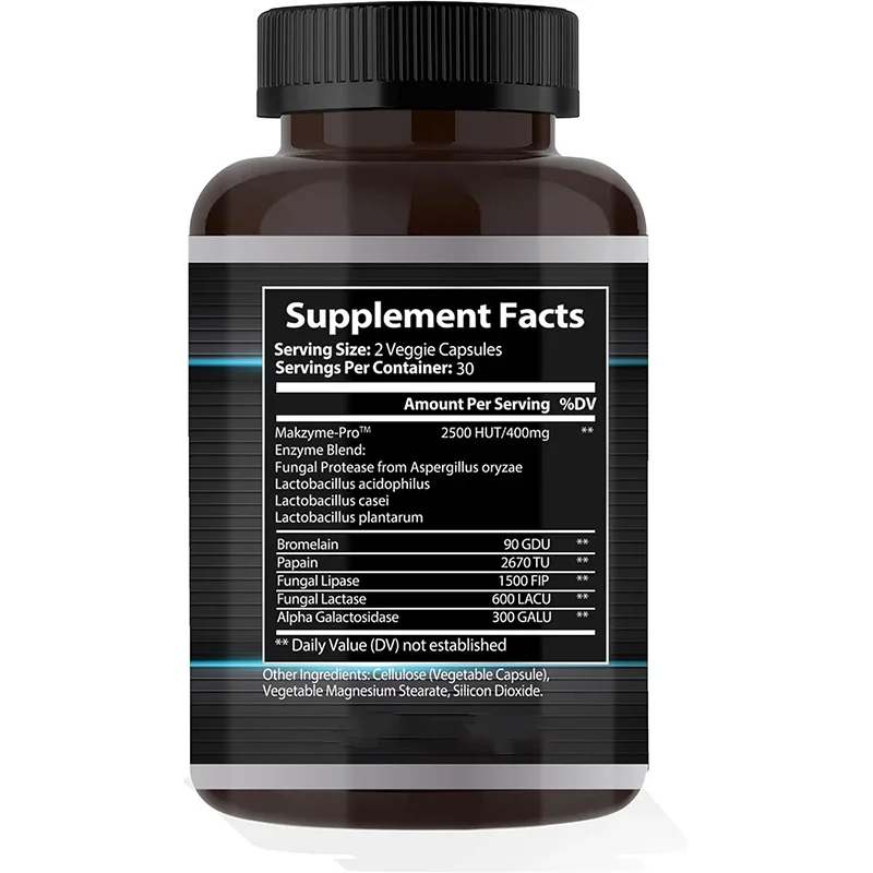 A Mixture of Digestive Enzymes and Primary Bacteria, Consisting of 60 Proteases, Lipases, Lactases, and Galactosidases