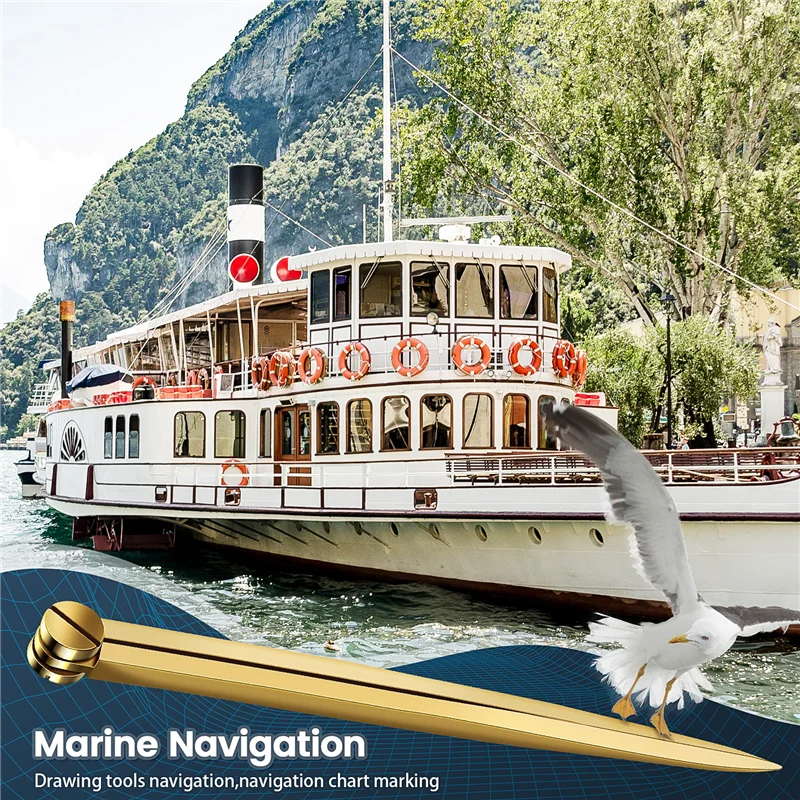 

The New 168Mm Navigation Chart Straight Divider Solid Brass Marine Dividing Tool No Rust For Architects Marine Navigation