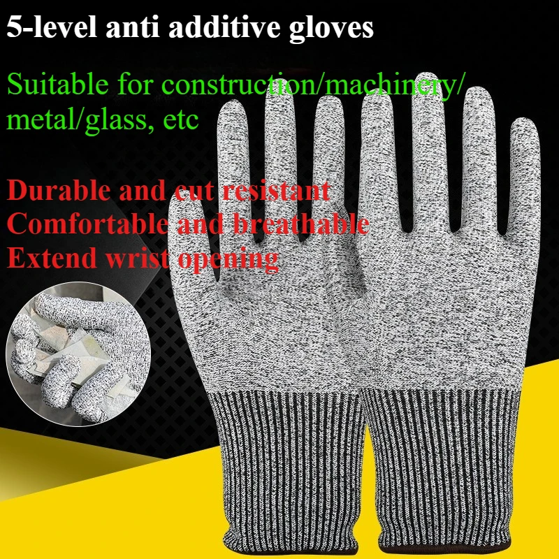 

‌ Устойчивые к порезам перчатки уровня 5, защита металлической проволоки для кухни, рыбалки и ловли крабов ‌