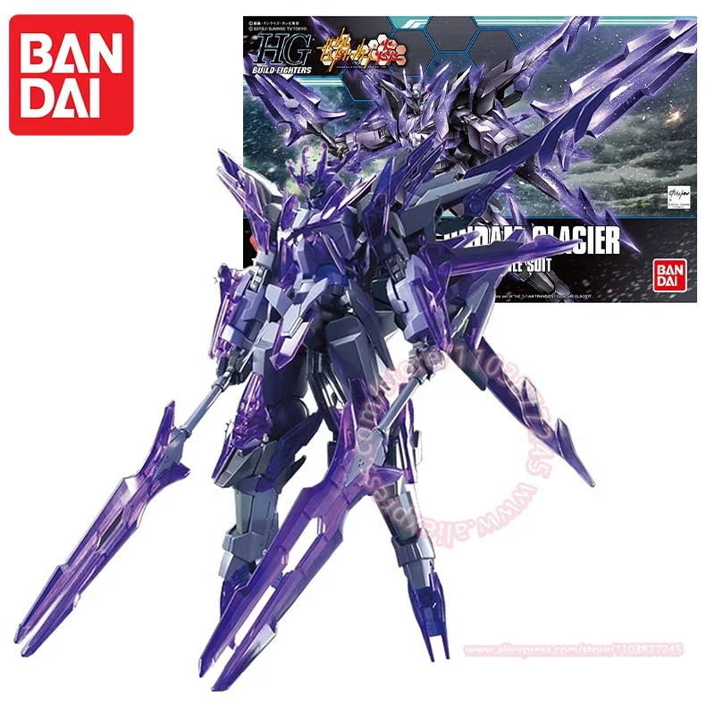 BANDAI HGBF 1/144 TRANSIENT GUNDAM GLACIER Action Figures Joint Movable Tabletop Ornament Peripheral Model Children's Toy