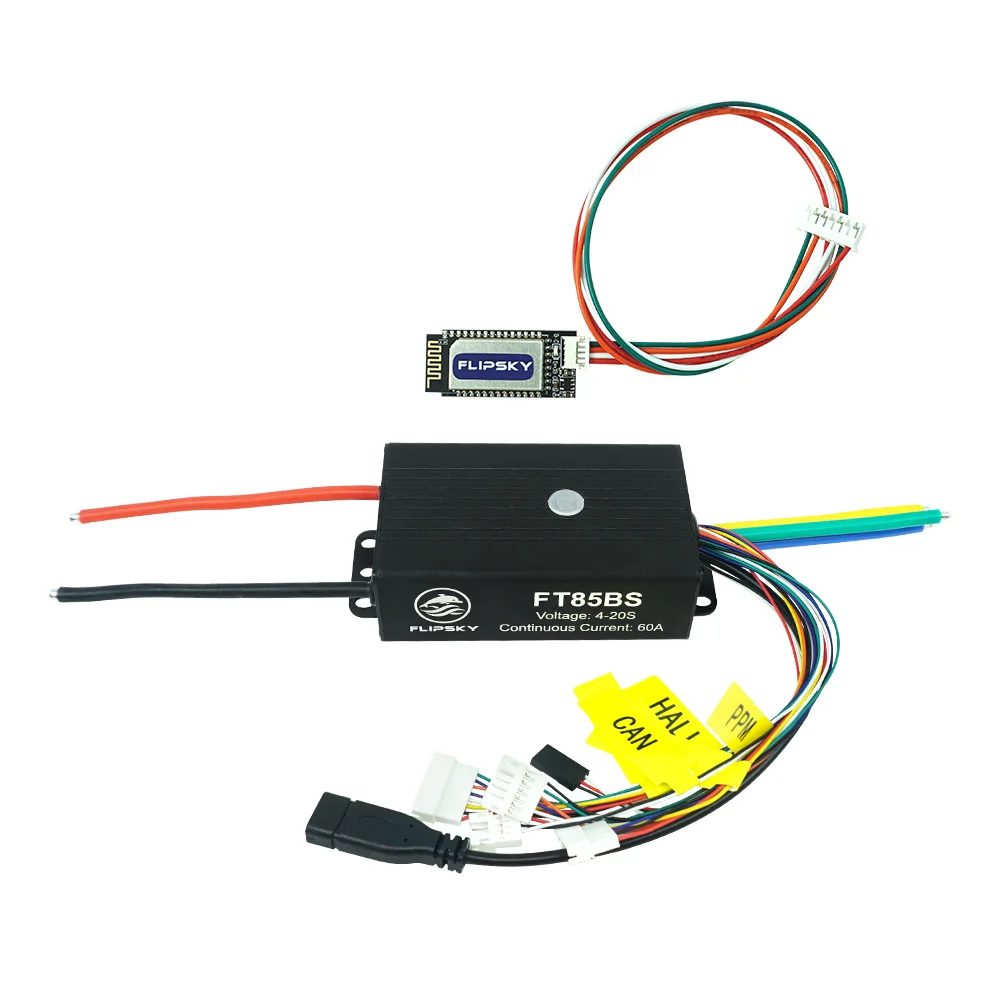 Flipsky FT85BS 4-20S 60A NON-VESC Programmable Via Flipsky ESC outil pour moto de planche à roulettes électrique