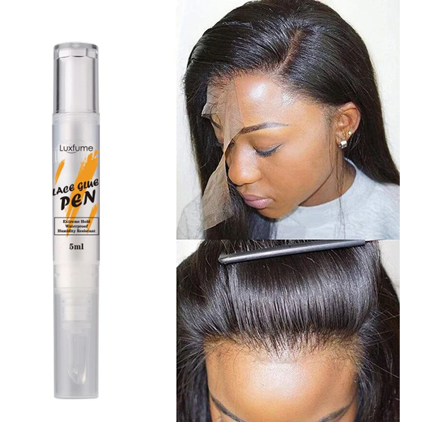 

Lace Glue Pen 5ml Waterproof Extra Strong Wholesale Custom Label Of Lace Front Wig Glue For Human Hair Wigs tint