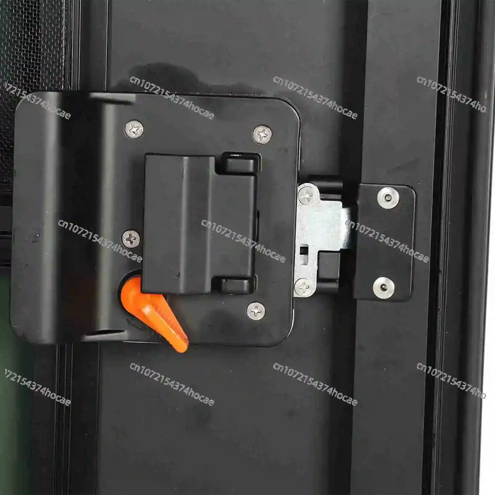 Puerta para caravana RV con ventana corrediza de vidrio templado tintado tipo lágrima, sellado completo, con mosquitera y cerradura de seguridad