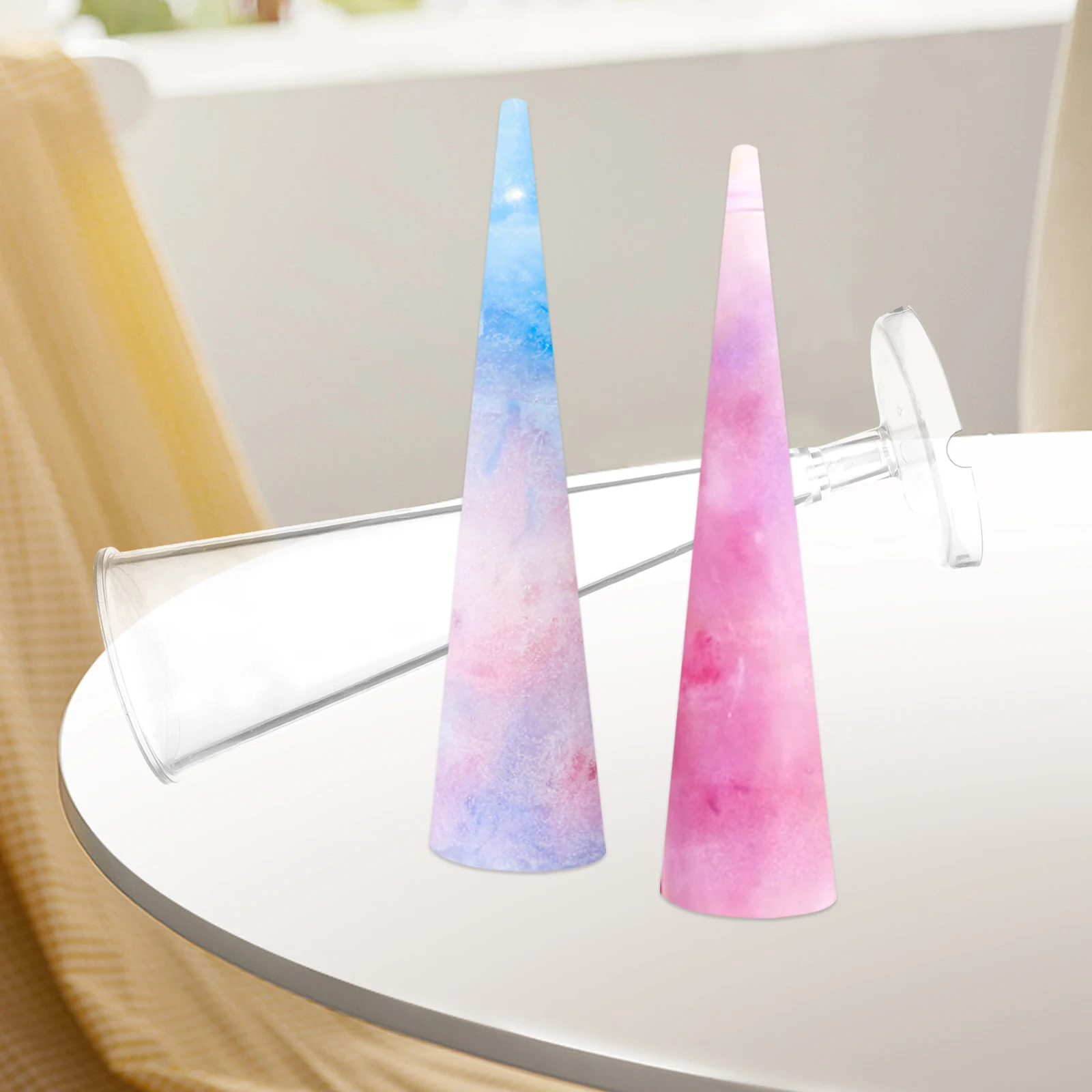 

Cone Shaped Plastic DIY H crafting Tools Wax Molds Easy Demould Flexible Long Lasting Temperature Resistance for les c
