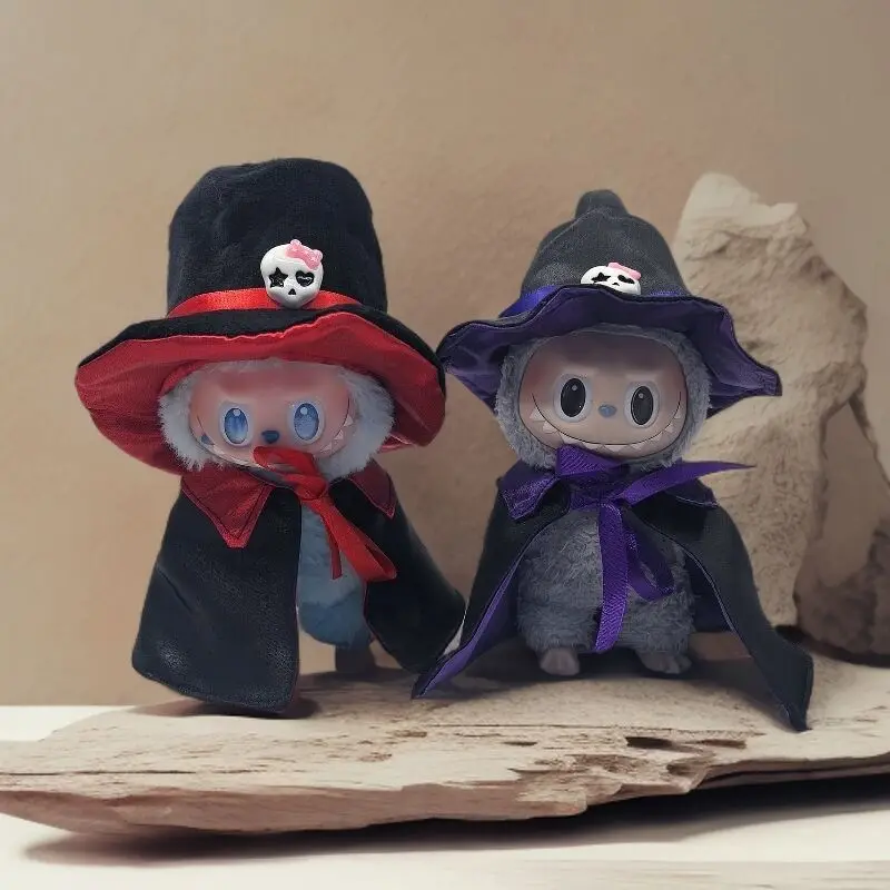 

New Labubu Doll Halloween Skull Style Clothes Set Pendant Doll Clothes Decoration 15/17cm Size Doll Clothes Uniform