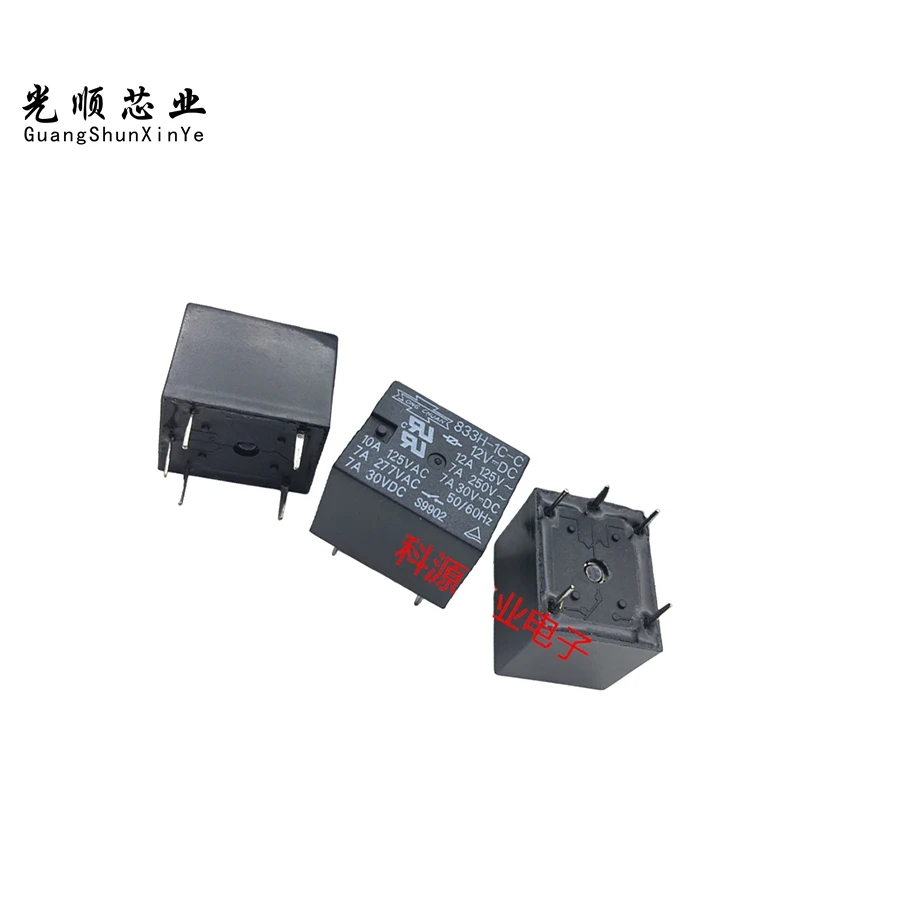 833H-1C-C 12VDC   10A 5Pin  DC12V