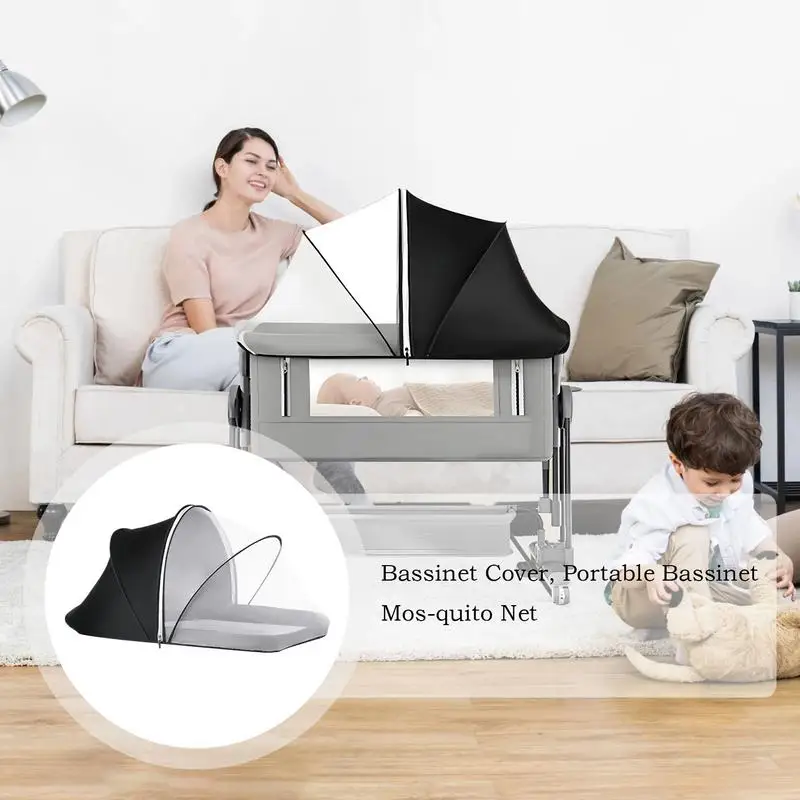 صافي لسرير عربة خفيفة الوزن غطاء شبكي درع حاجز شبكة طويلة الأمد للعب سلالات أسرة مقاعد السيارة مهد