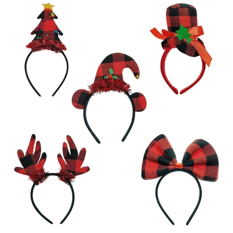 

Christmas Headwear Headband Photo Party Cosplay Costumes Bowknot Accessories