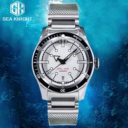 SEA KNIGHT Men Automatic Mechanical Wristwatch 200M Water Resistance Diver Watches 316L Steel Sapphire Crystal C3 Super Luminous