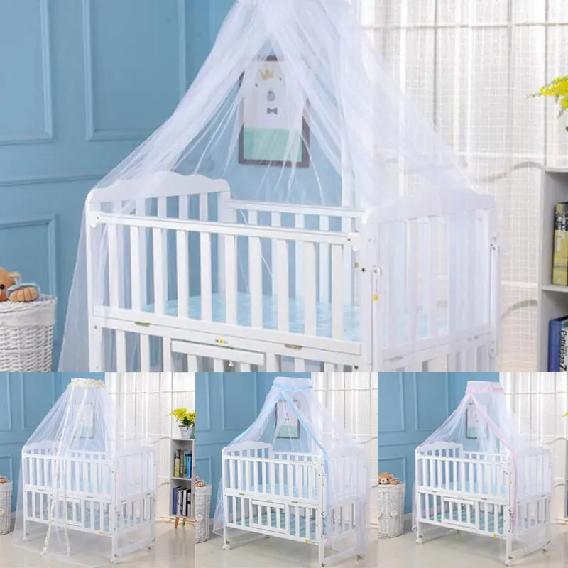 Universal Foldable Netting Mosquito Net Infant Canopy Round Bed Canopy Mosquito Net For Baby Summer Baby Crib Net Crib Dome