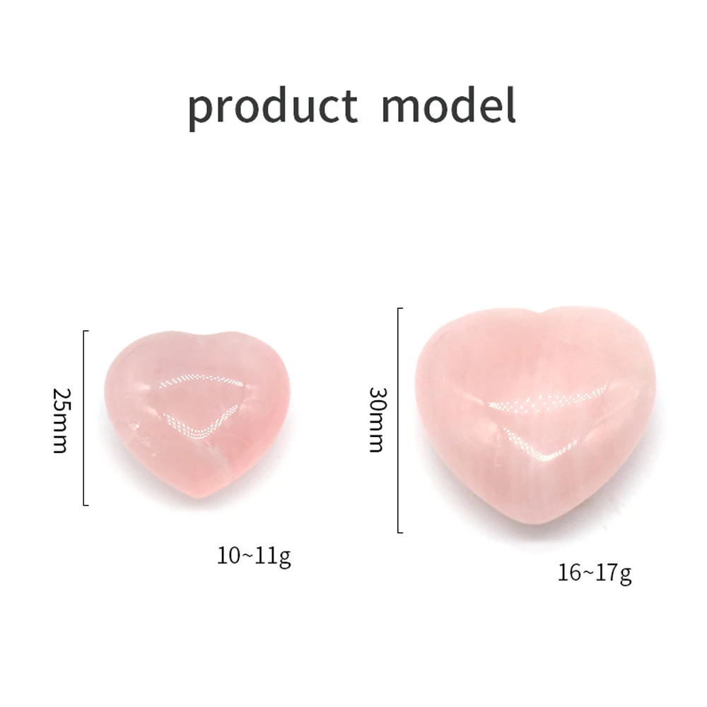 Natural Rose Quartzs Bead Heart Shape Natural Agates Stone Loose Bead for Making DIY Jewelry Necklace Bracelet Accessories