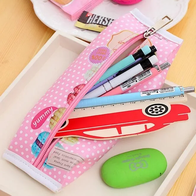 1pcs/lot New Arrival Biscuit Pencil Case School Pencil Cases For Girl Stationery Cute School Stationery Supplies Pencil Bags