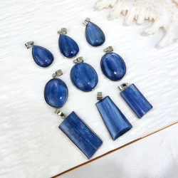 High Quality Natural Kyanite Rectangle/Oval/Waterdrop Pendant for Women Healing Energy Crystal Stone