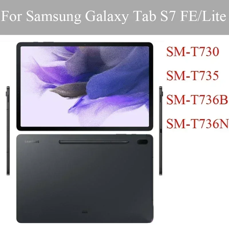 Filme de vidro temperado para tablet, protetor de tela, à prova de explosão, Samsung Galaxy Tab S7 FE, SM-T730, SM-T736, 12,4 polegadas 2021, 2PCs