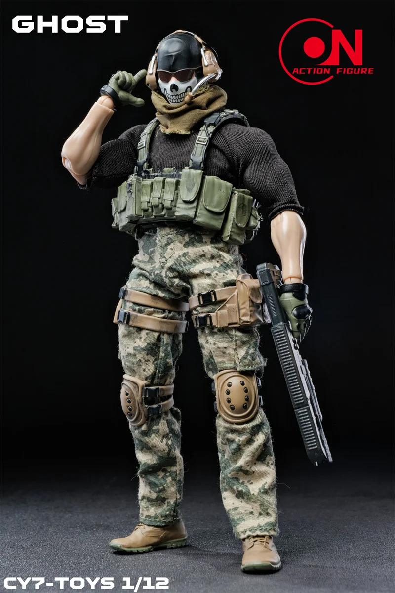 2025 Q3 CY7-TOYS 1/12 Scale Ghost Squad Special Forces Male Warrior Full Set 6inch Action Figure Body Original And Collectible