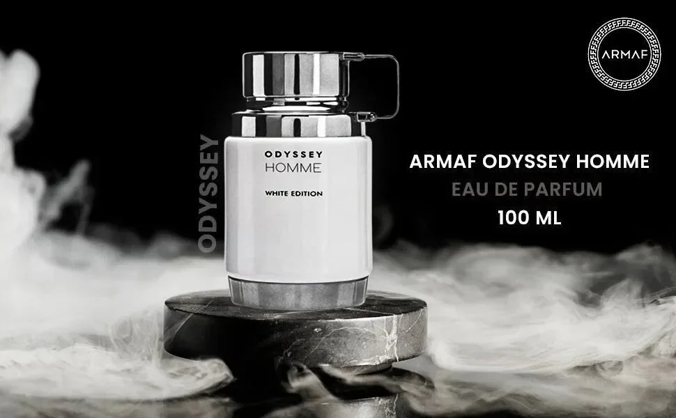 عطر أرماف أوديسي وايت أو دو برفوم بخاخ للرجال-3.4 أونصة/100 مل-1 زجاجة