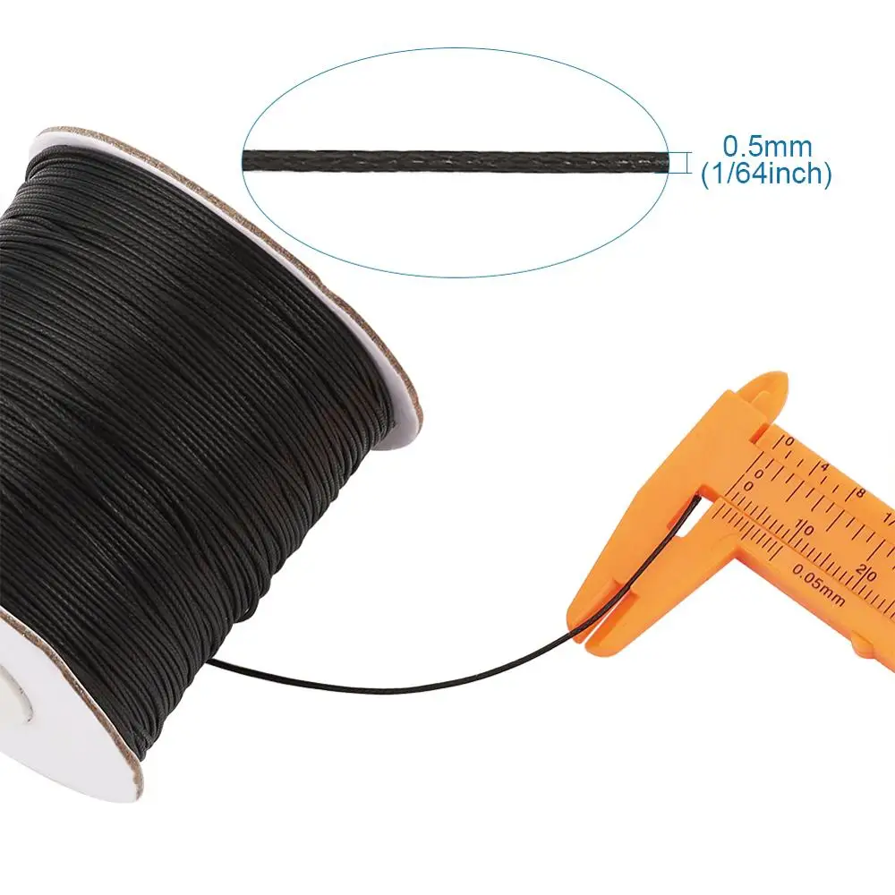 0.5mm 0.8mm 1.2mm 1.5mm Korean Waxed Polyester Cord Bead Cords jewellery making supplies Wholesale F60
