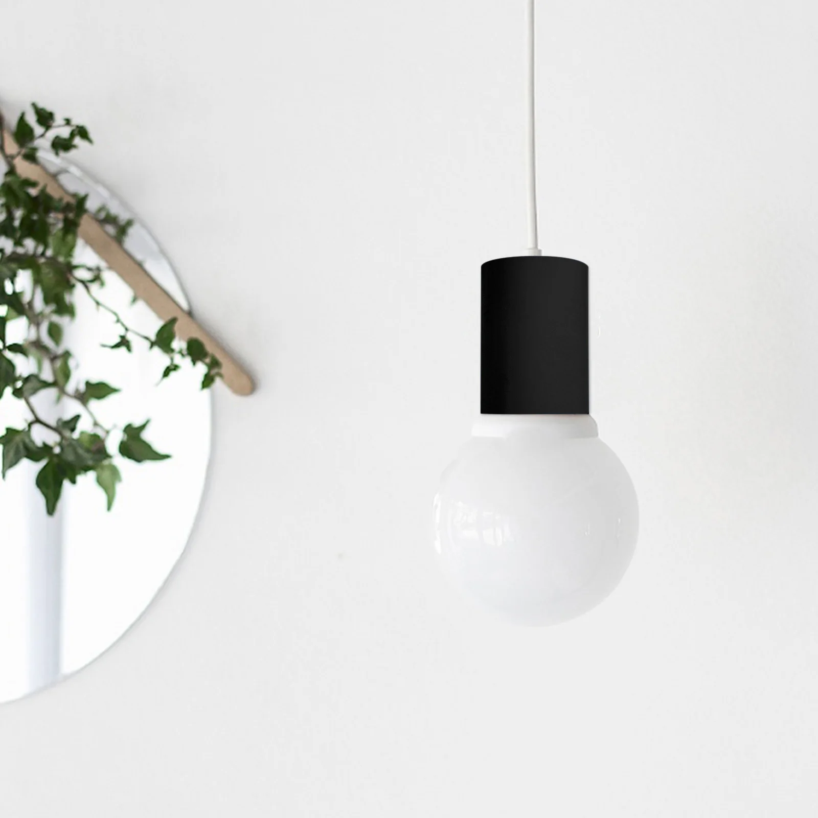 

Black Lamp Holder Cup Simple Installation Lamp Base Ceiling Wall Light Fixture Finial Replacement Accessory Light Decor