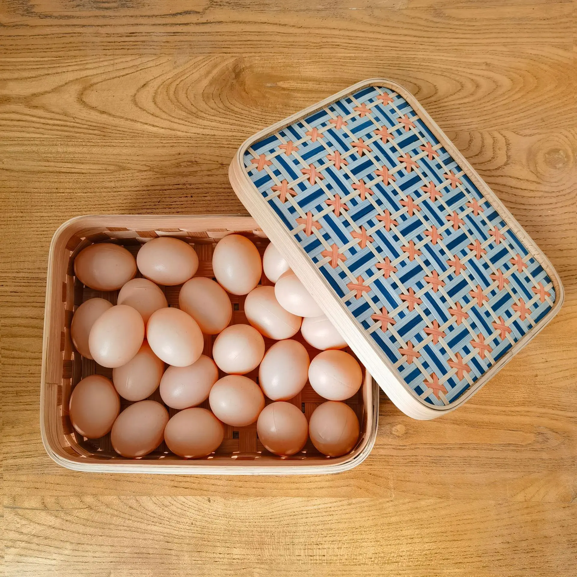 

Прямоугольные корзины из ротанга и бамбука с крышкой, плетеные вручную, для хранения в спальне и организации пространства дома