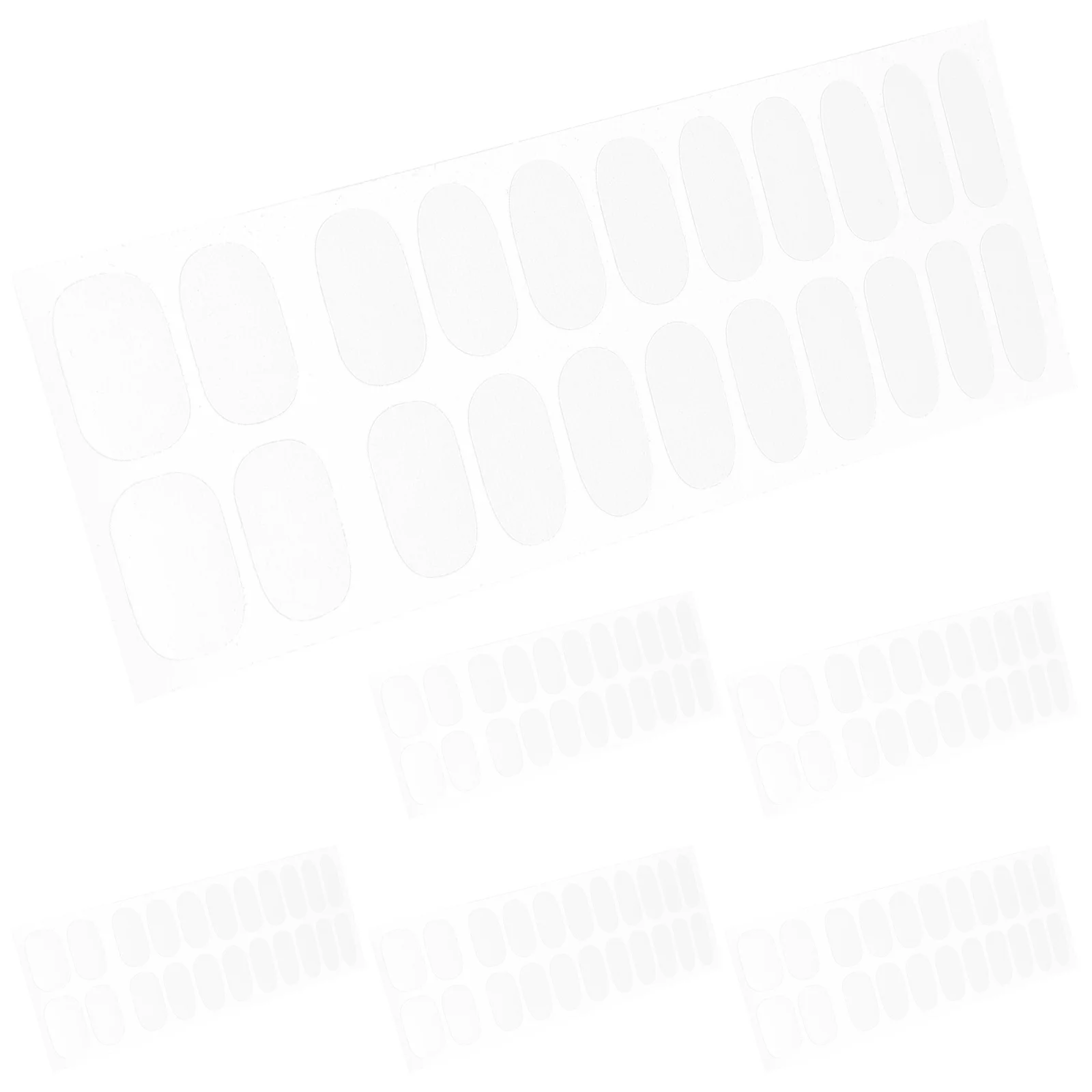 Autocollants pour ongles transparents, 6 feuilles, pour une Application rapide et facile, Protection étendue contre l'usure, bandes pour ongles en Gel transparent, fournitures de manucure