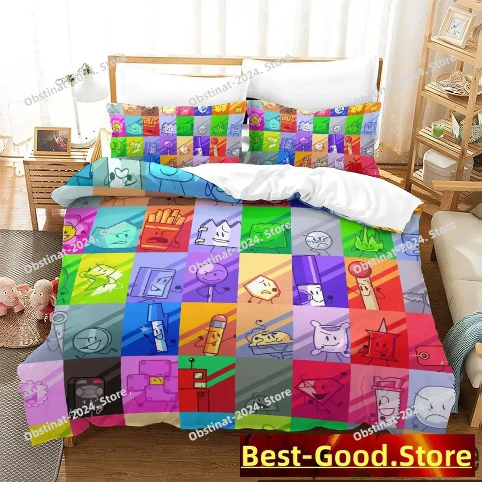 

3D Cartoon Jacknjellify Bedding Set Print single Comforter Quilt Bed Cover Duvet Cover Pillow Case 3 Pieces Sets Kids Adult Size