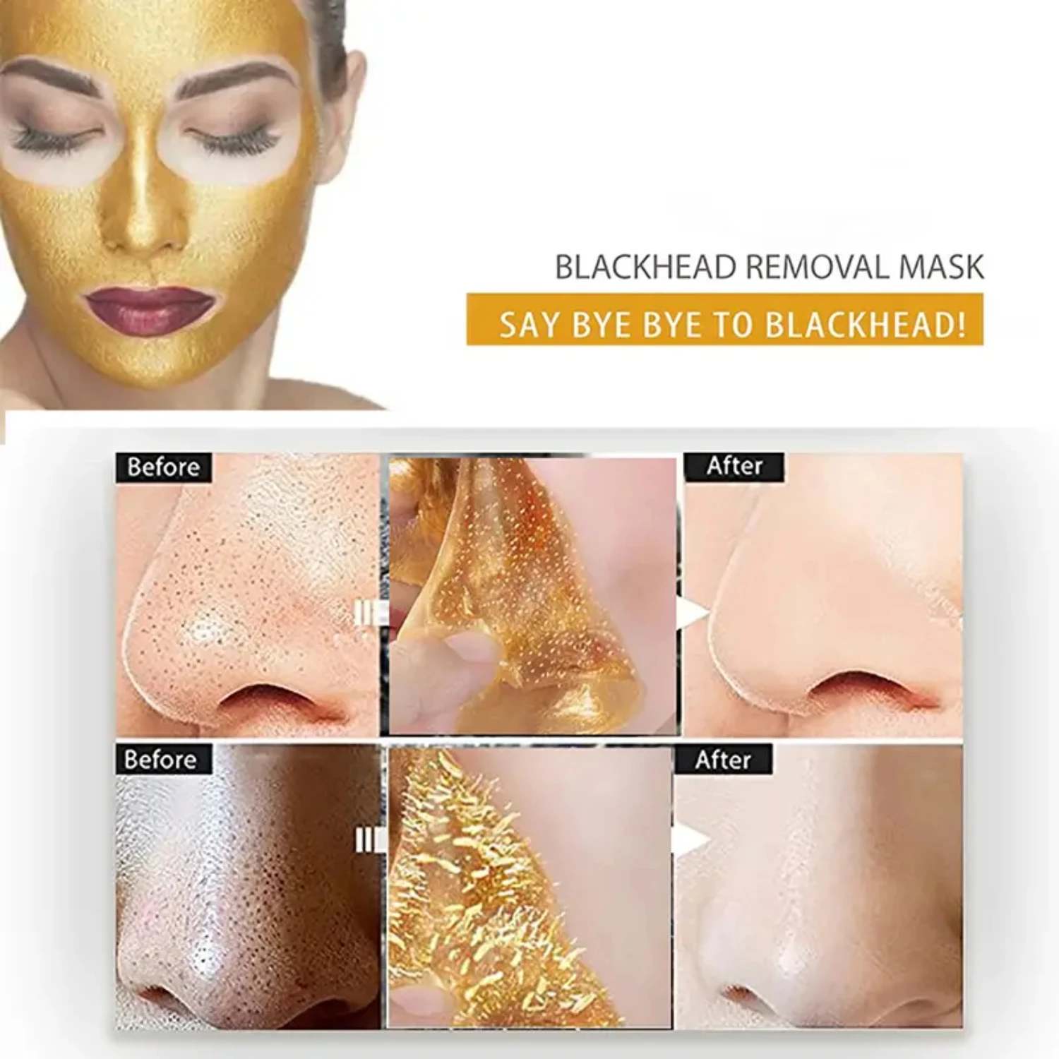 Diep reinigend HEMEIEL Calendula Peel Off-masker - Exfoliërend en hydraterend gezichtsmasker voor mee-eterverwijderaar voor acnebehandeling en