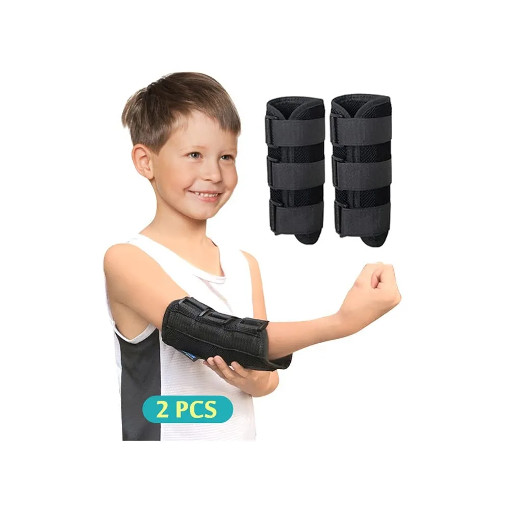 Elbow Brace Splint Child Kids Arm Immobilizer Cubital Tunnel Syndrome Ulnar Nerve Entrapment  Arm Restraint Brace (2 PCS)