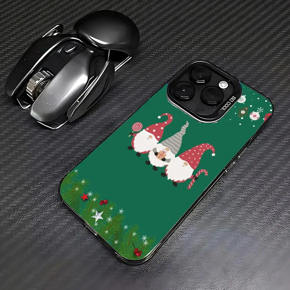 

Santa Claus pattern Phone Case case for iPhone17 16 15 14 13 12 11 Pro/ Max/Plus shock-proof rear cover anti-fingerprint