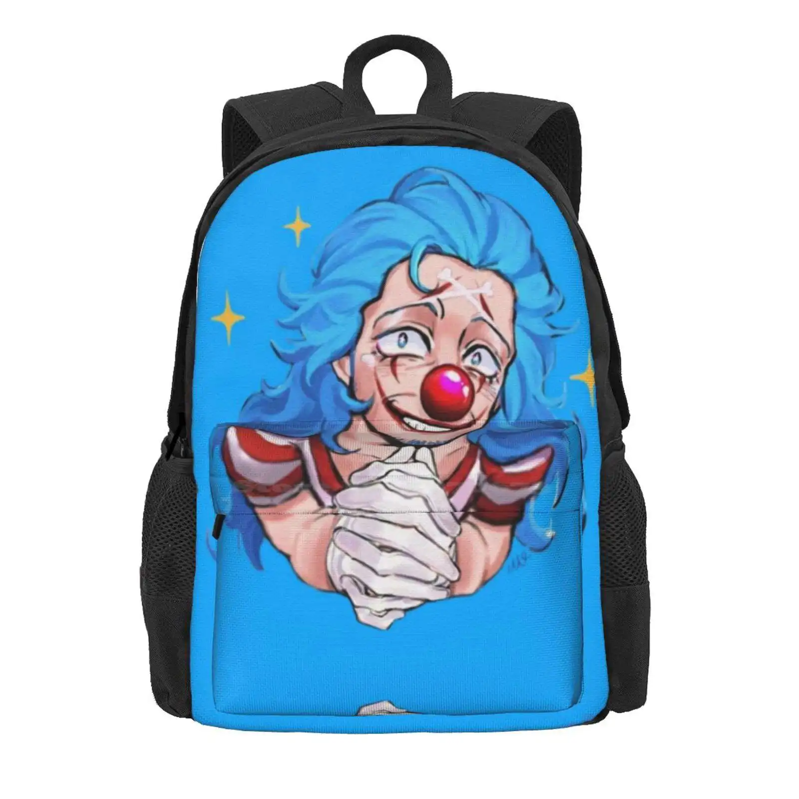 Buggy The Clown ?Pin Buttons? ?Sticker? Hot Sale Schoolbag Backpack Fashion Bags Buggy Colorspread Wano Egghead Beach Shanks