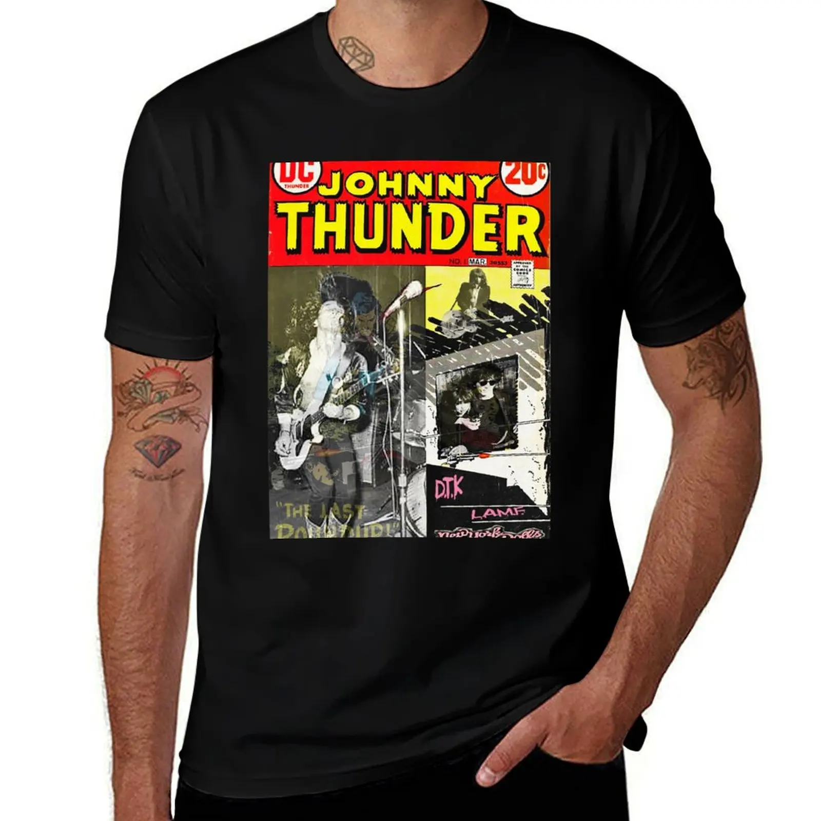 

Johnny Thunders as Johnny Thunder T-Shirt man t shirt designer anime tshirt
