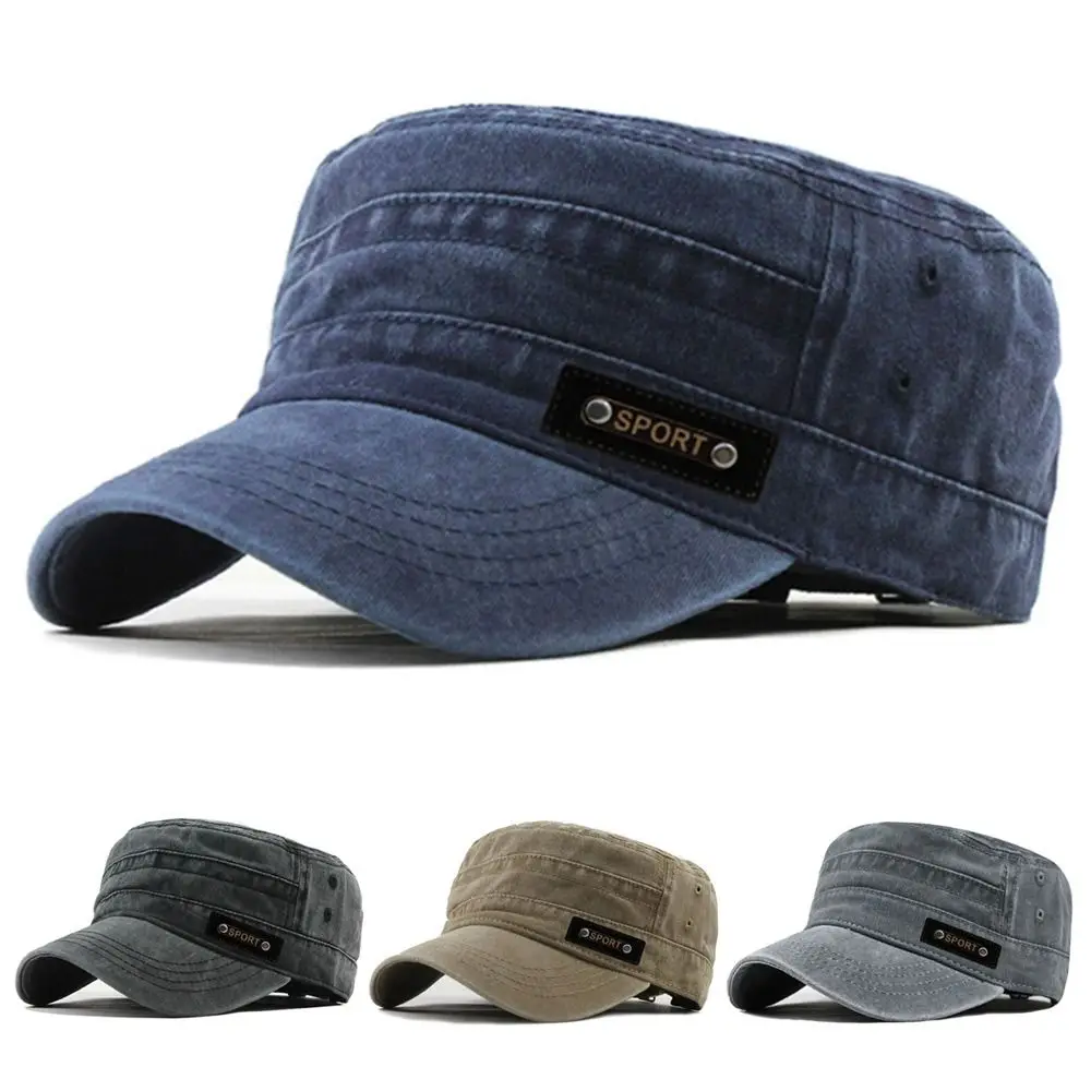 1 Gorra Plana de Primavera y Otoño para Hombre y Mujer, Gorra de Béisbol Suave, Protección Solar para Exteriores, Gorra Casual de Pesca, Gorra Cadete, Gorra para el Sol