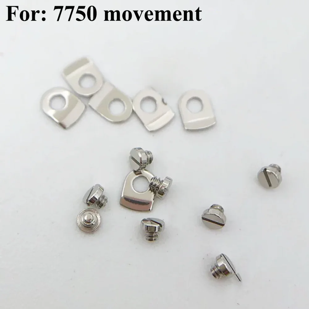 Fixing Machine Plate Fixing Machine Screw Fit 7750 Movement Watch Accessories Repair Parts 10PCS Fixing Piece 10PCS Fixing Screw
