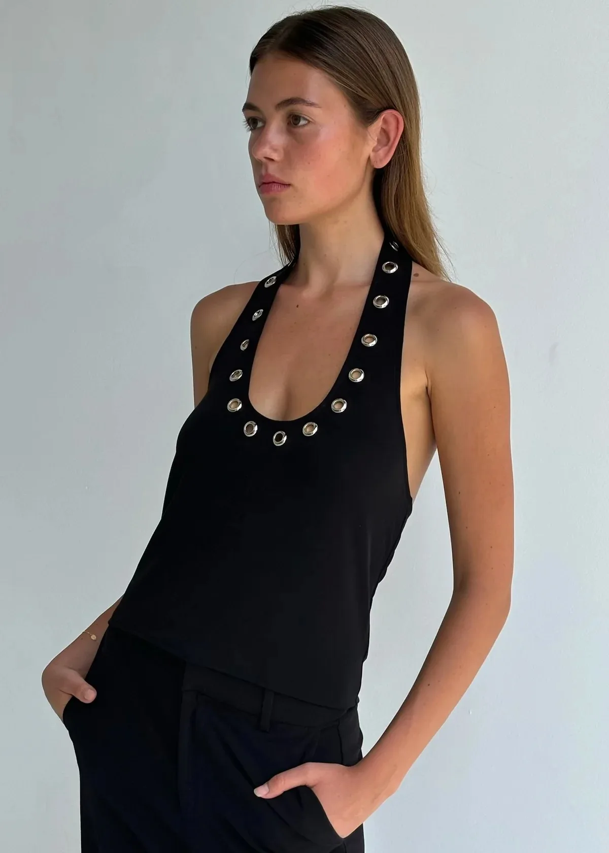 Y2K-Damen-Tanktop mit Lochdesign, neu, modisch und vielseitig für den täglichen Gebrauch, sommerliches neues Damen-Tanktop