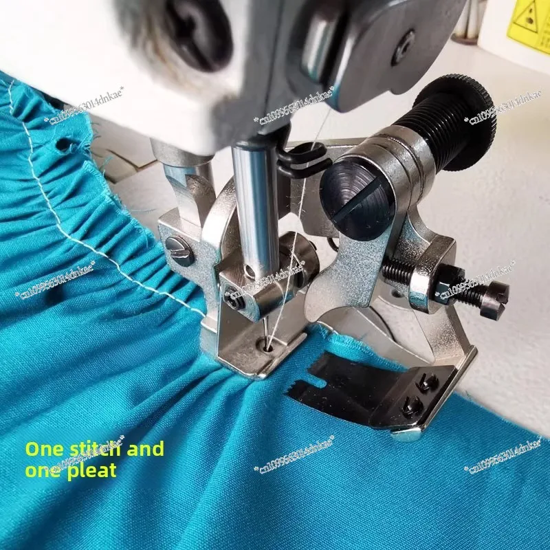 Flat Car Wrinkling Presser, Wrinkler, Four Needles and One Pleat, Multiple Needles and One Pleat, Wrinkler, Industrial Sewing