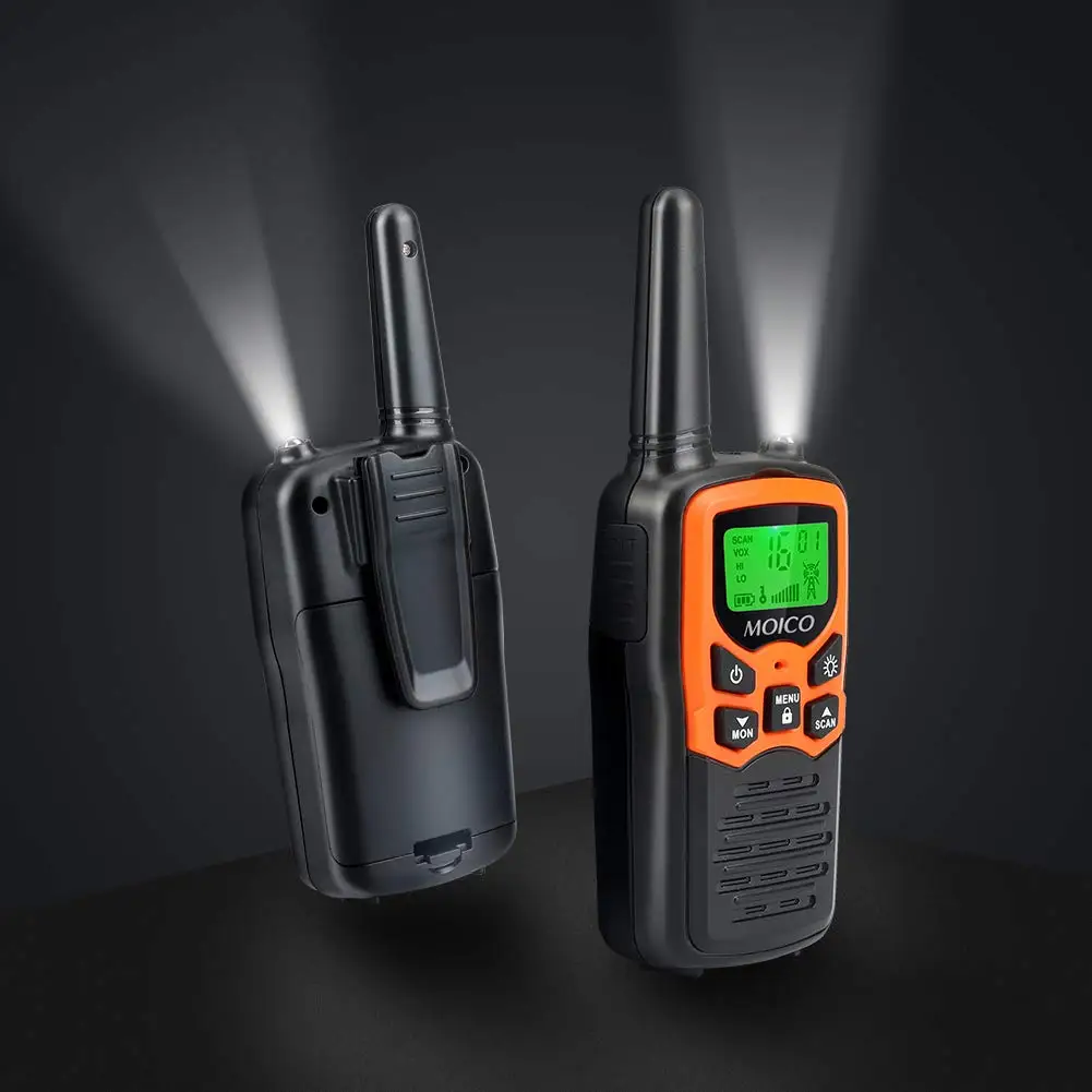 Walkie Talkies Long Range Adults with 22 FRS Channels Family Walkie Talkie with LED Flashlight LCD for Hiking Camping Trip Walk