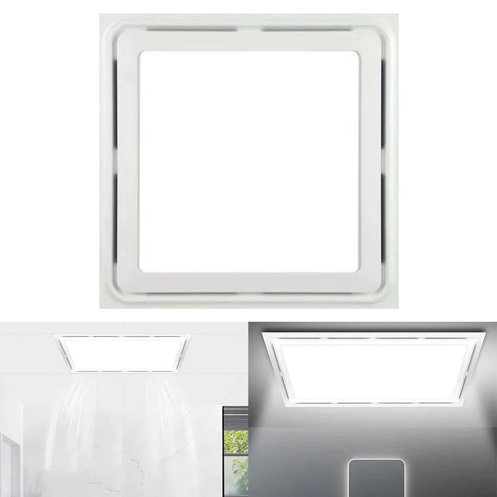 

Quiet Operation and Bright Illumination This Sleek 30x30cm Bathroom Exhaust Fan Features Reliable ABS Construction