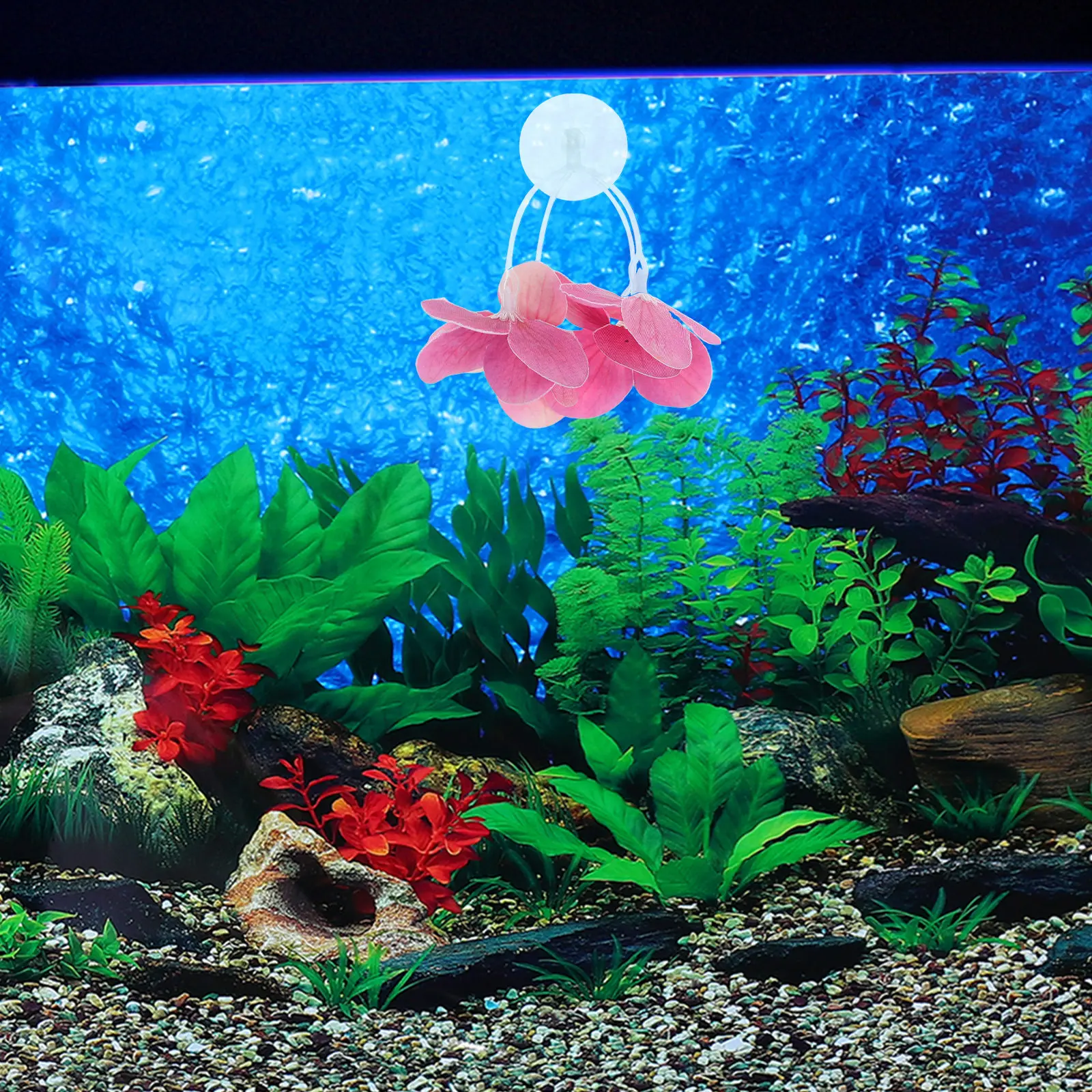 

Realistic Aquarium Plantsdurable Abs Lifelike Fish Tank Decoration Easy Clean Water Plants Turtle Tank Decor Underwater