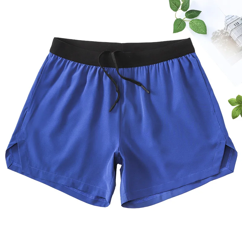 Verão Novos Calções Esportivos Homens Casual Secagem Rápida Respirável Maratona Correndo Pé Abertura Stretch Fitness Shorts