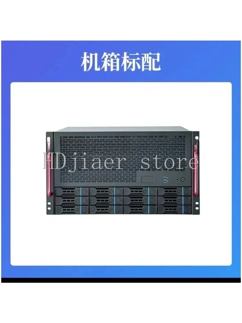 

12-Bay NAS Chassis – Supports ATX Motherboard & ATX Power Supply, 8 Full-Height Slots for Enterprise/Home AIO Servers