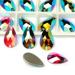 K9 New 6A Effects AB Shiny Sewing Stones Drop Strass Sew On Rhinestones For Craft Dress decoration bags garment shoes