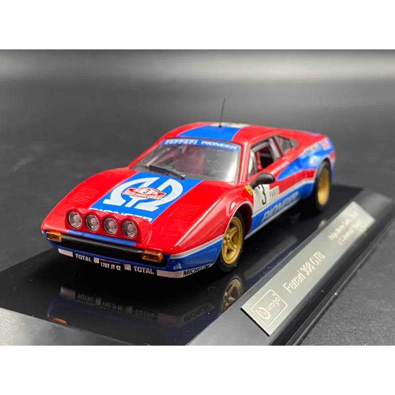 

Diecast Bburago 1:43 Scale Ferrari 308 GTB 1982 Championship Racing Alloy Car Model Collectible Toy Gift Souvenir Display